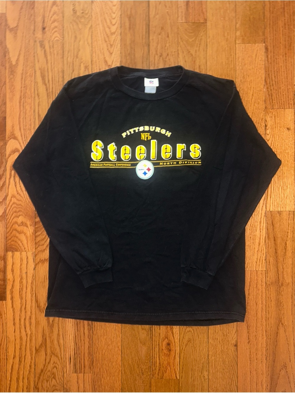 Pittsburgh Steelers North Division NFL Vintage LS Shirt Size XL